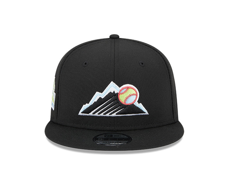 Colorado Rockies 2007 National League Champions New Era SUPER PACK 9Fifty Snapback Hat - Black/Multi-Color