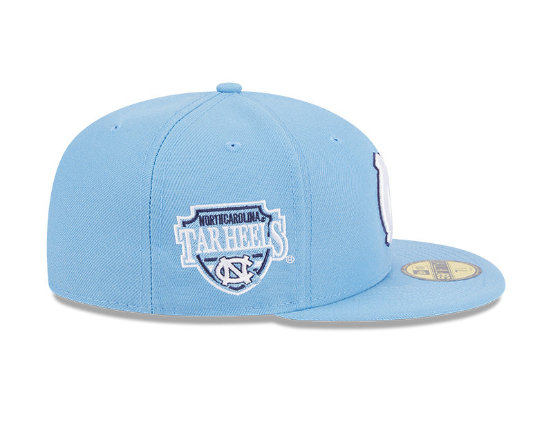 North Carolina Tar Heels New Era NCAA SIDE HIT 59Fifty Fitted Hat - Carolina Blue