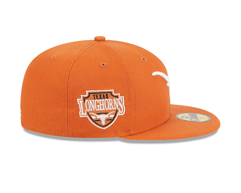 Texas Longhorns New Era NCAA SIDE HIT 59Fifty Fitted Hat - Burnt Orange