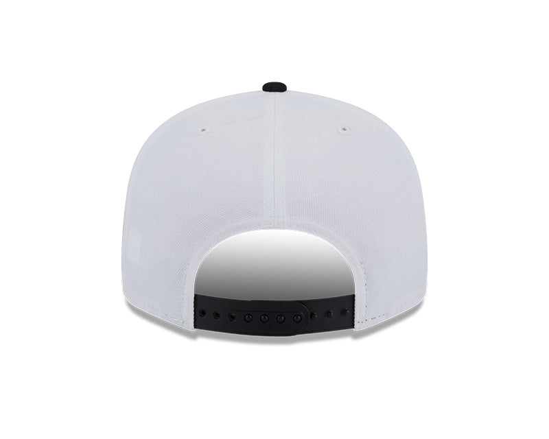 Chicago Bulls NBA New Era CREST 9Fifty Snapback Hat - White/Black