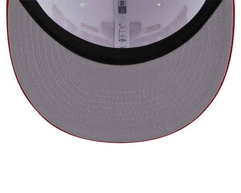 Washington Nationals MLB New Era CREST 9Fifty Snapback Hat - White/Red