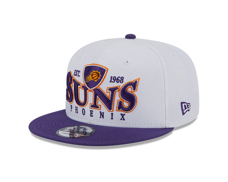 Phoenix Suns NBA New Era CREST 9Fifty Snapback Hat - White/Purple