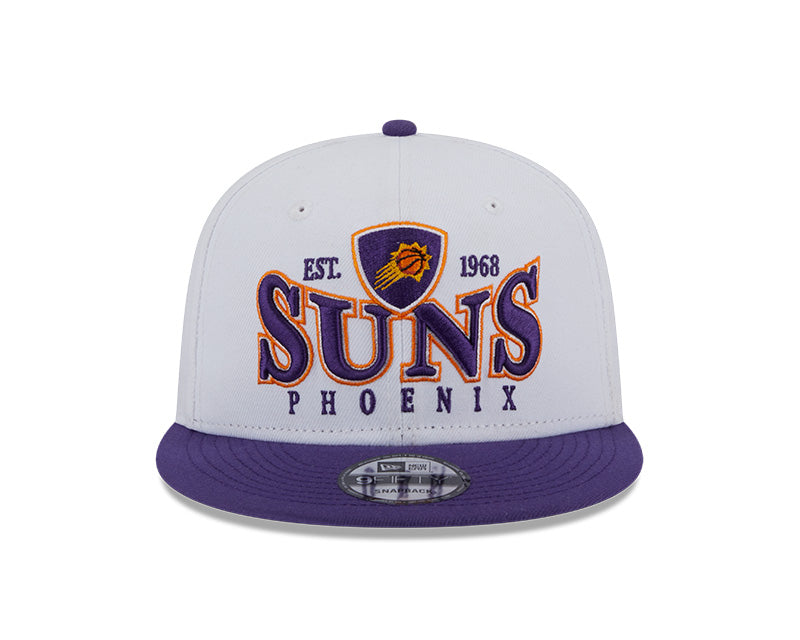 Phoenix Suns NBA New Era CREST 9Fifty Snapback Hat - White/Purple