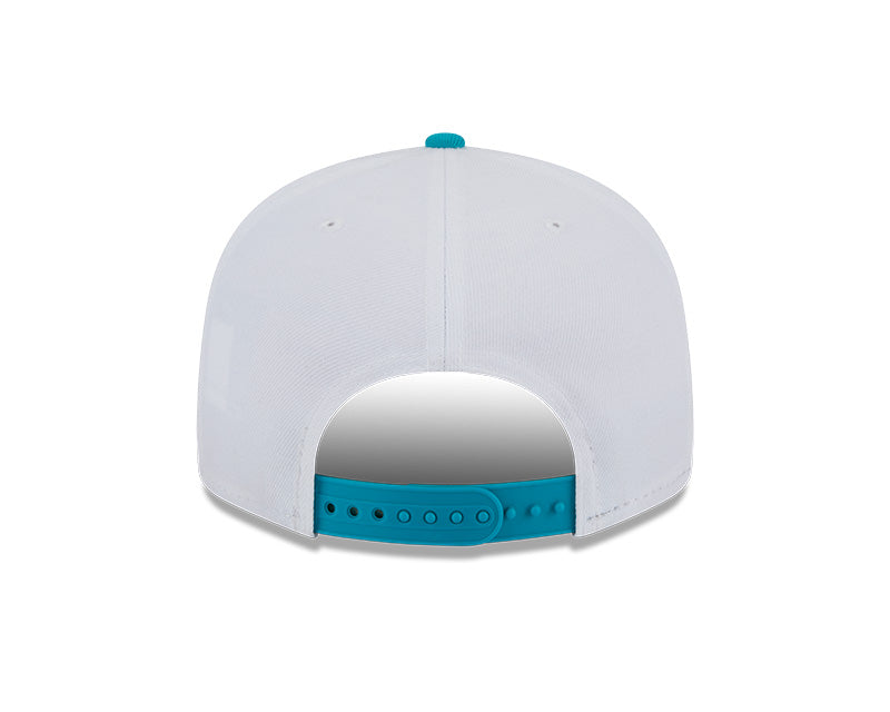 Miami Dolphins NFL New Era CREST 9Fifty Snapback Hat - White/Aqua