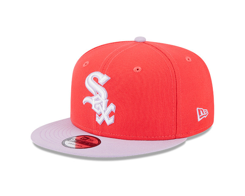 Chicago White Sox New Era SEASONS CHANGE 9Fifty Snapback Hat -Lava Red/Lavender