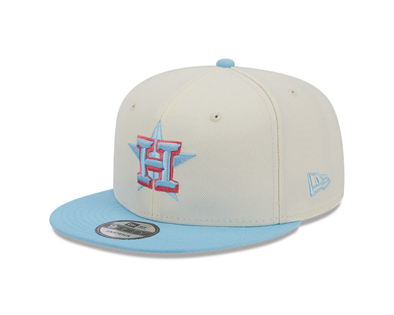 Houston Astros New Era SEASONS CHANGE 9Fifty Snapback Hat - Chrome/Sky