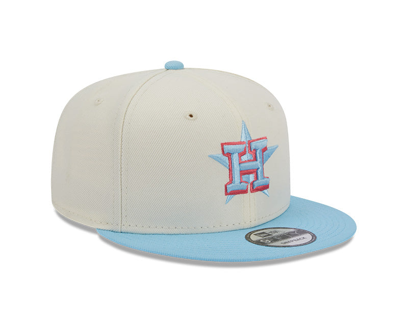 Houston Astros New Era SEASONS CHANGE 9Fifty Snapback Hat - Chrome/Sky