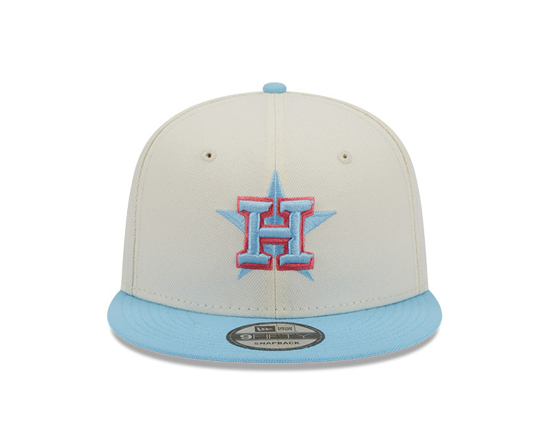 Houston Astros New Era SEASONS CHANGE 9Fifty Snapback Hat - Chrome/Sky