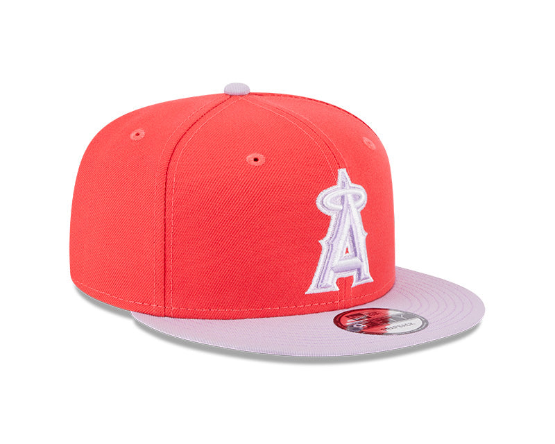 Los Angeles Angels New Era SEASONS CHANGE 9Fifty Snapback Hat -Lava Red/Lavender