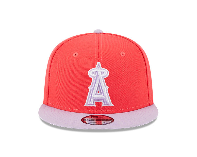 Los Angeles Angels New Era SEASONS CHANGE 9Fifty Snapback Hat -Lava Red/Lavender