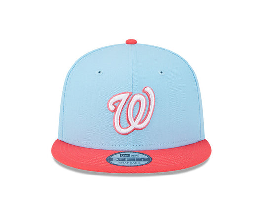 Washington Nationals New Era SEASONS CHANGE 9Fifty Snapback Hat - Sky/Lava Red