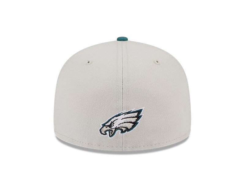 Philadelphia Eagles New Era 2023 NFL Draft On-Stage 59FIFTY Fitted Hat - Stone/Green