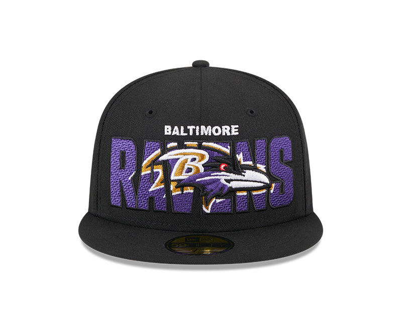 Baltimore Ravens New Era 2023 NFL Draft On-Stage 59FIFTY Fitted Hat - Black