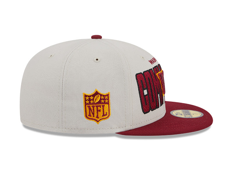 Washington Commanders New Era 2023 NFL Draft On-Stage 59FIFTY Fitted Hat - Chrome/Burgundy