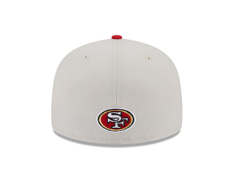 San Francisco 49ers New Era 2023 NFL Draft On-Stage 59FIFTY Fitted Hat - Chrome/Burgundy