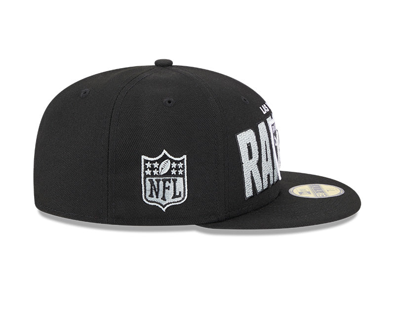 Las Vegas Raiders New Era 2023 NFL Draft On-Stage 59FIFTY Fitted Hat - Black