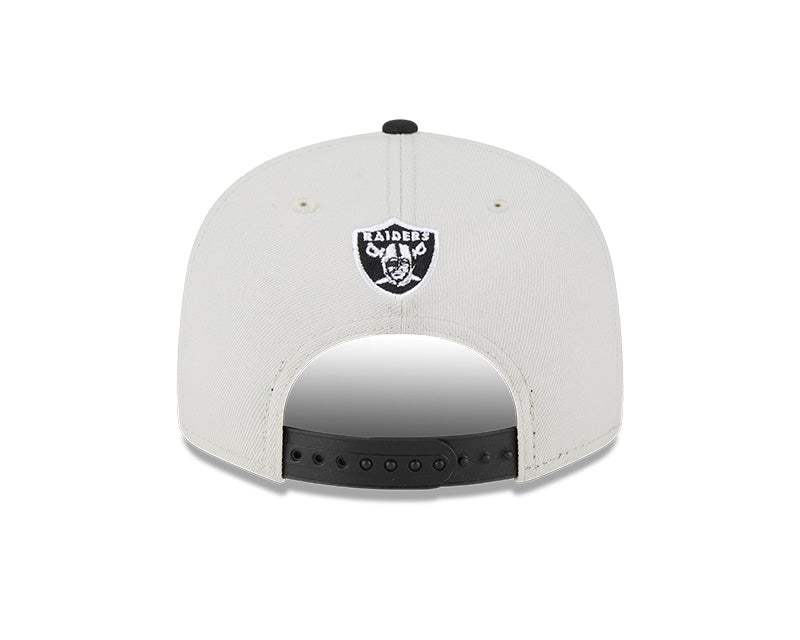 Las Vegas Raiders New Era 2023 NFL Draft 9FIFTY Snapback Adjustable Hat - Stone/Black
