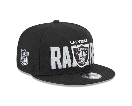 Las Vegas Raiders New Era 2023 NFL Draft 9FIFTY Snapback Adjustable Hat - Black