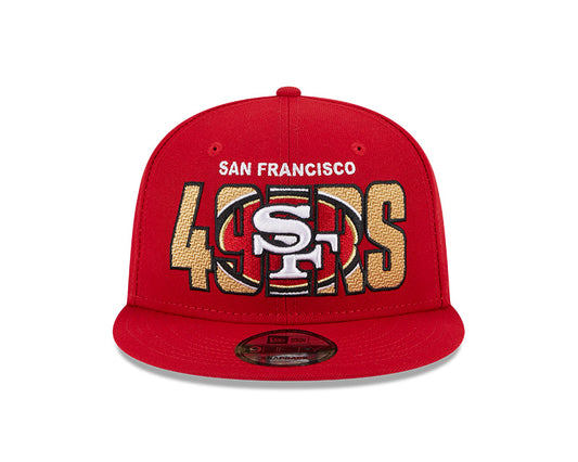 San Francisco 49ers New Era 2023 NFL Draft 9FIFTY Snapback Adjustable Hat - Scarlet