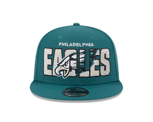 Philadelphia Eagles New Era 2023 NFL Draft 9FIFTY Snapback Adjustable Hat - Green