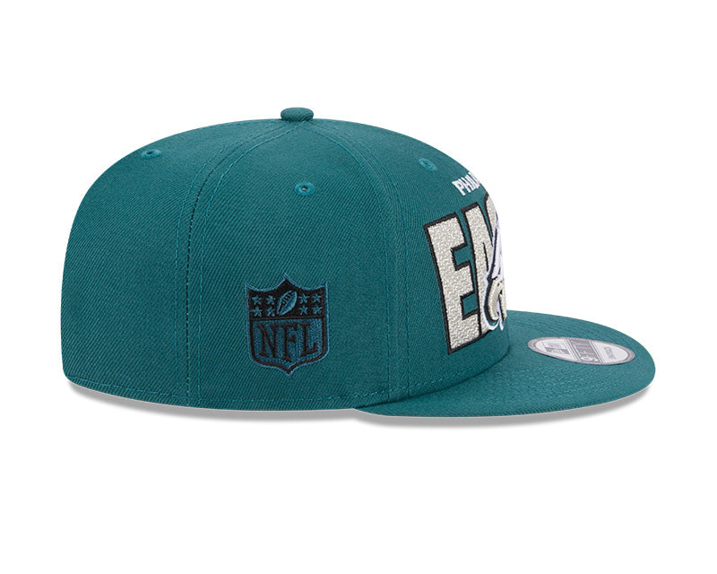 Philadelphia Eagles New Era 2023 NFL Draft 9FIFTY Snapback Adjustable Hat - Green