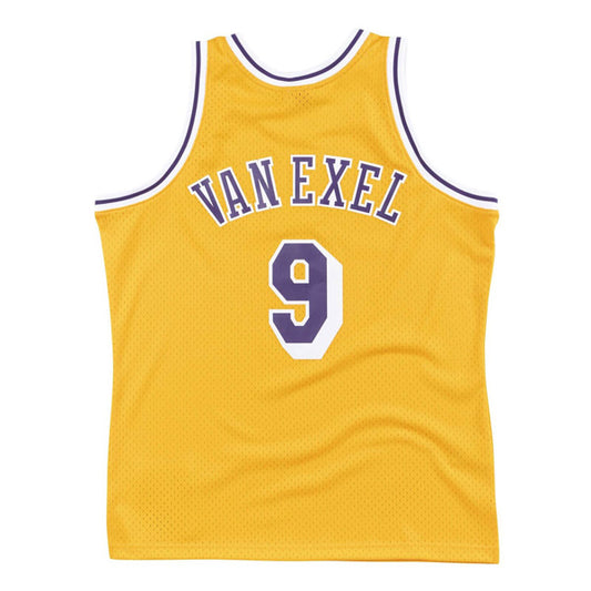 Nick Van Exel Los Angeles Lakers 1996-97 Mitchell & Ness HWC Swingman Jersey - Gold