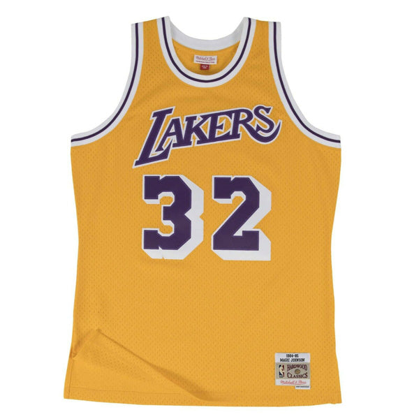 Magic Johnson Los Angeles Lakers 1984-85 Mitchell & Ness HWC Swingman Jersey - Gold