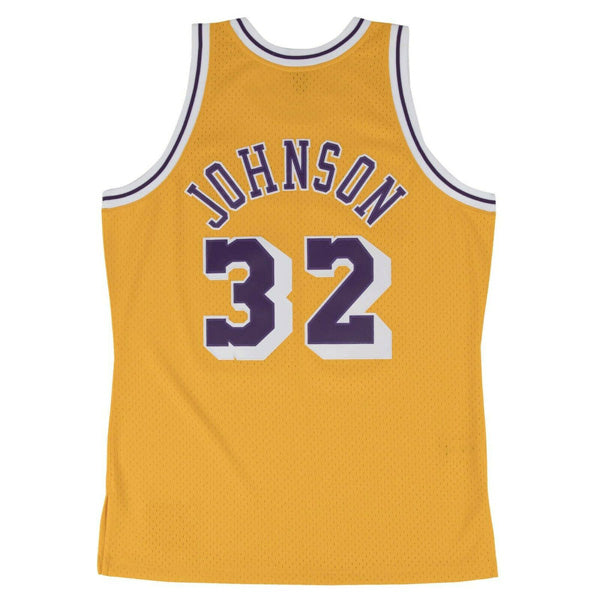 Magic Johnson Los Angeles Lakers 1984-85 Mitchell & Ness HWC Swingman Jersey - Gold