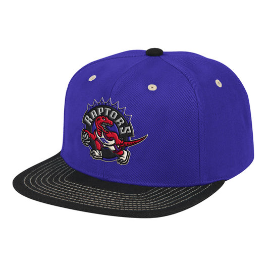 Toronto Raptors Mitchell & Ness CONTRAST STITCH Snapback NBA Hat- Purple/Black