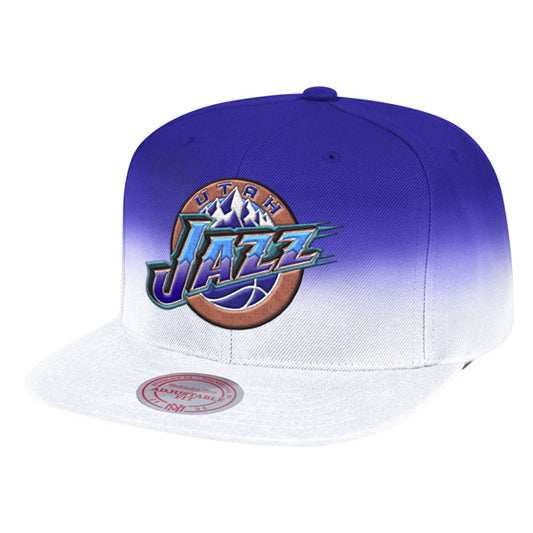 Utah Jazz Mitchell & Ness FADE AWAY Snapback NBA Hat- Purple