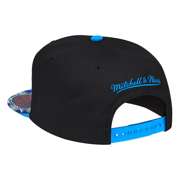 Utah Jazz HWC Mitchell & Ness SNAP SHOT Snapback NBA Hat- Black/Teal/Purple