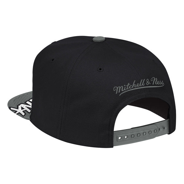 Brooklyn Nets Mitchell & Ness SNAP SHOT Snapback NBA Hat- Black/White