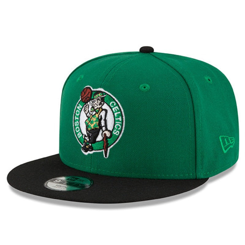 Boston Celtics New Era YOUTH 9Fifty Snapback Adjustable NBA Hat - Green/Black