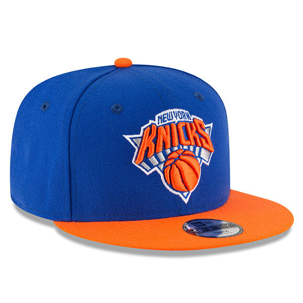 New York Knicks New Era YOUTH 9Fifty Snapback Adjustable NBA Hat - Royal/Orange