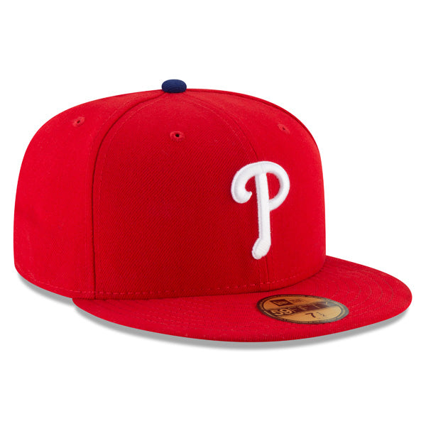 Philadelphia Phillies New Era Authentic Collection GAME On-Field 59Fifty Fitted MLB Hat - Red