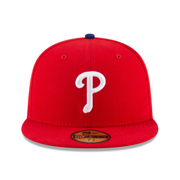 Philadelphia Phillies New Era Authentic Collection GAME On-Field 59Fifty Fitted MLB Hat - Red