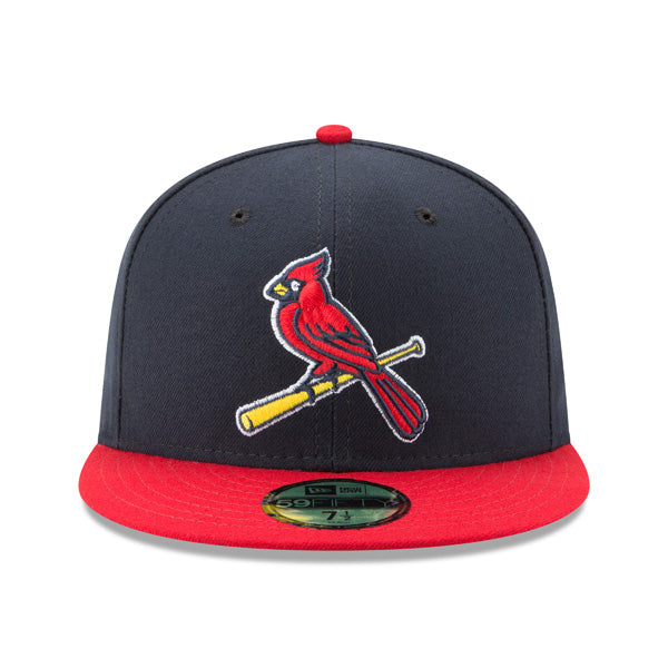 St.Louis Cardinals New Era Authentic Collection ALTERNATE 2 On-Field Fitted 59Fifty MLB Hat –Navy/Red