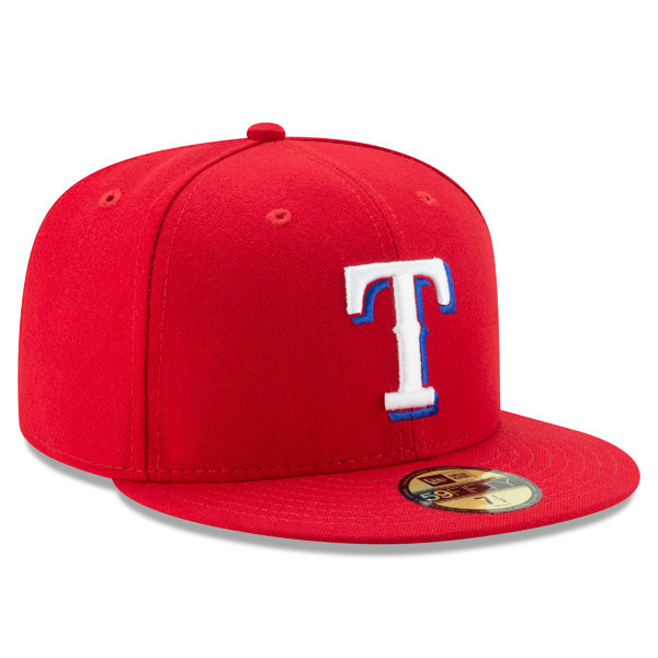 Texas Rangers New Era Authentic Collection ALTERNATE On-Field Fitted 59Fifty MLB Hat - Red