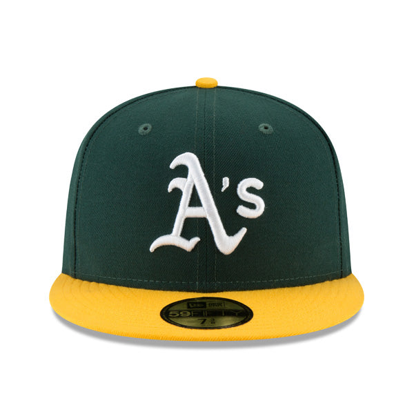 Oakland Athletics New Era Authentic Collection Home On-Field Fitted 59Fifty MLB Hat - Green/Yellow