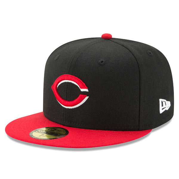 Cincinnati Reds New Era Authentic Collection Alternate On-Field Fitted 59Fifty MLB Hat - Black/Red