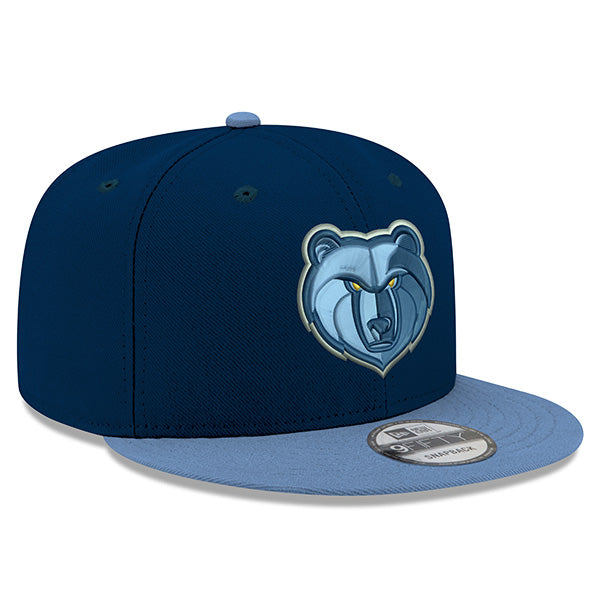 Memphis Grizzlies New Era YOUTH 9Fifty Snapback Adjustable NBA Hat - Navy/Light Blue