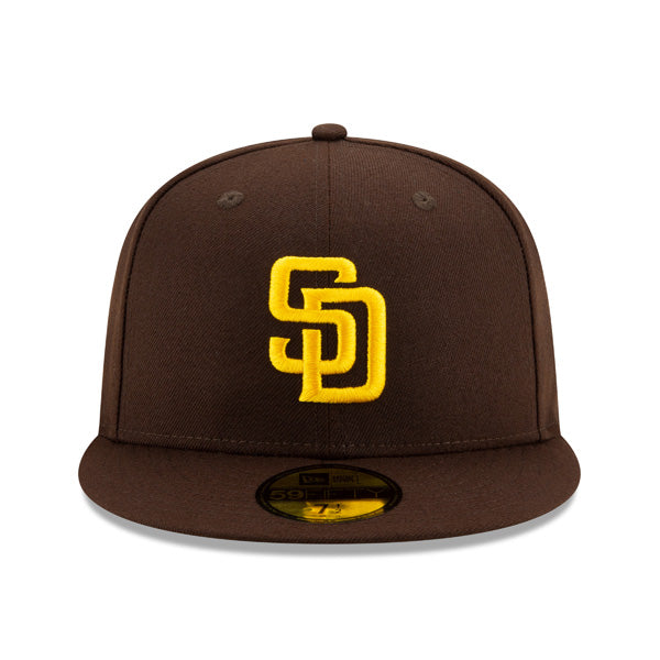 San Diego Padres New Era Authentic Collection GAME On-Field 59Fifty Fitted MLB Hat - Brown/Yellow