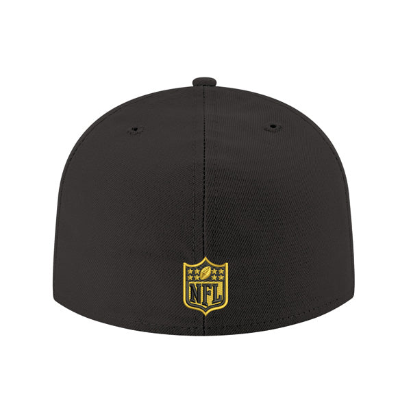 Washington Football Team New Era Secondary Logo 59Fifty Fitted Hat - Black/Yellow