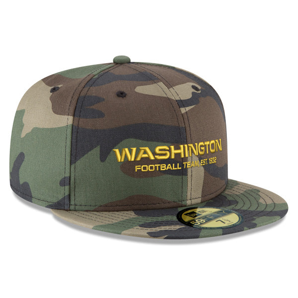 Washington Football Team New Era Secondary Logo 59Fifty Fitted Hat - Woodland Camo