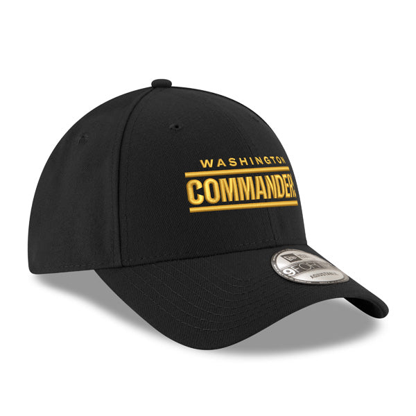 Washington Commanders New Era WORD MARK 9Forty Snapback Adjustable Hat - Black/Yellow