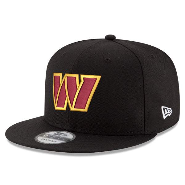 Washington Commanders New Era PRIMARY LOGO 9Fifty Snapback Adjustable Hat - Black/Burgundy