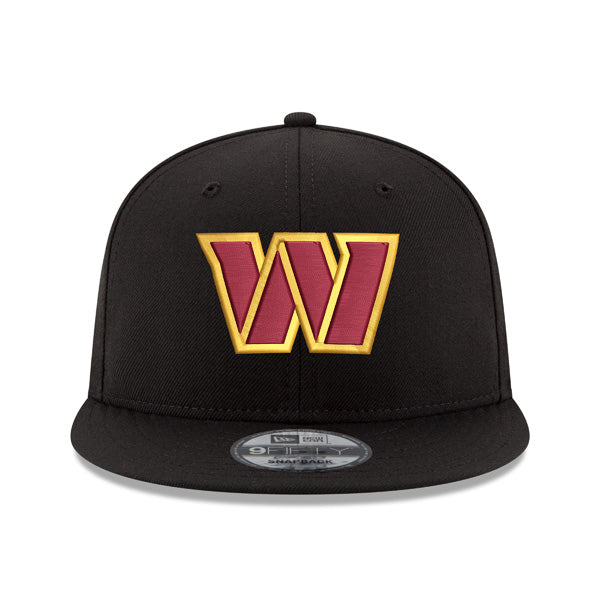 Washington Commanders New Era PRIMARY LOGO 9Fifty Snapback Adjustable Hat - Black/Burgundy