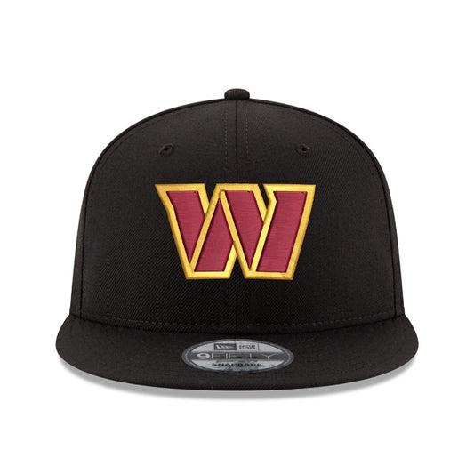 Washington Commanders New Era PRIMARY LOGO 9Fifty Snapback Adjustable Hat - Black/Burgundy