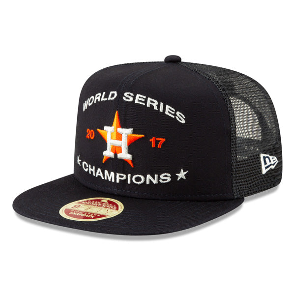 Houston Astros New Era Vintage Trucker Champions Series 9Fifty Snapback Mesh Hat - Navy