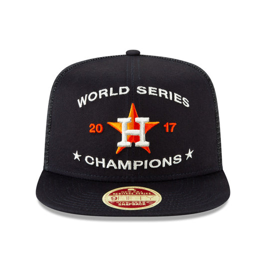 Houston Astros New Era Vintage Trucker Champions Series 9Fifty Snapback Mesh Hat - Navy